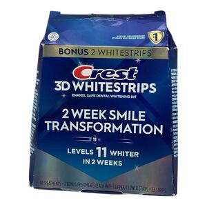 Crest 3D Whitestrips - 2 Week Kit (16 Treatments) - 11 Levels Whiter